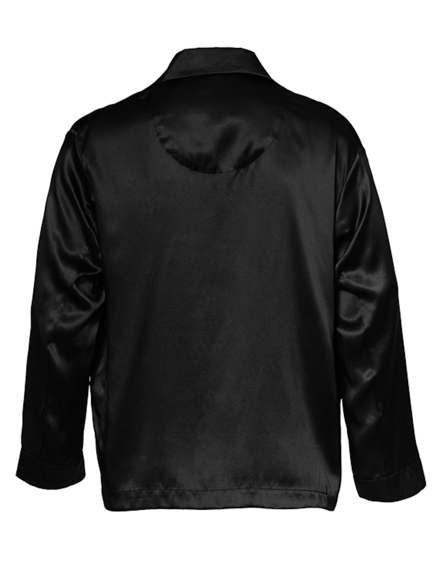 Black Silk Shirt Men