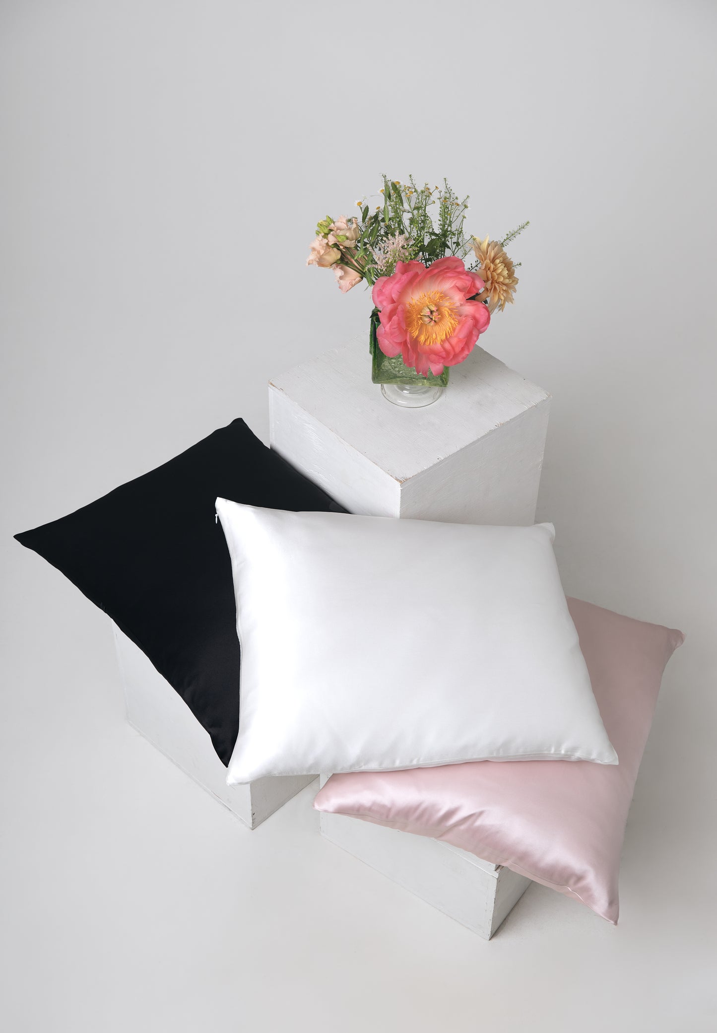 White Silk Pillow Case