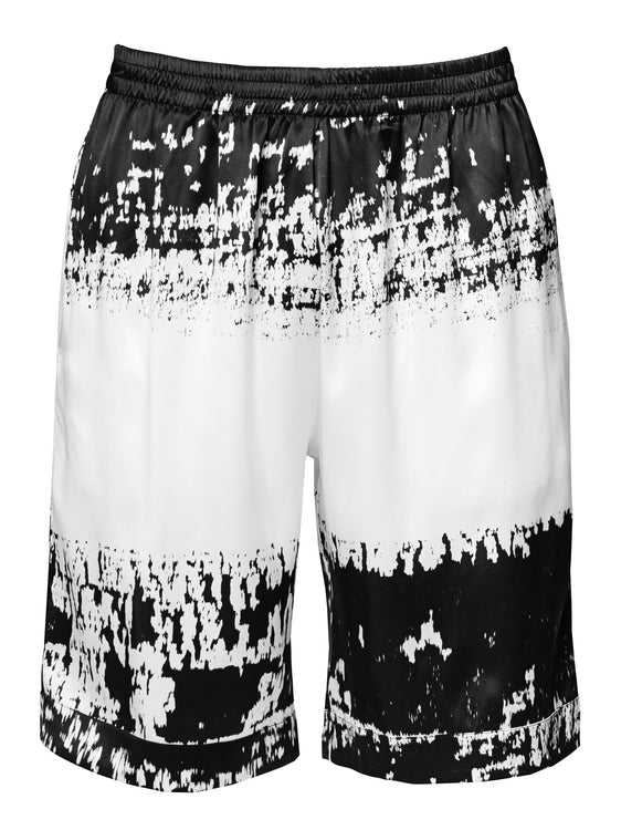 Monochrome Stripe Sidenshorts